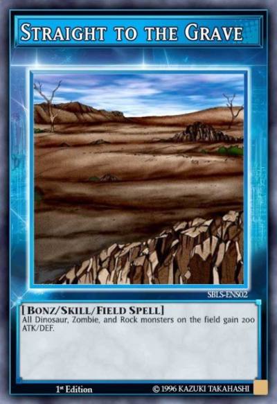 Straight to the Grave Super Rare SBLS-ENS02 Speed Duel Arena of Lost Souls Yugioh card