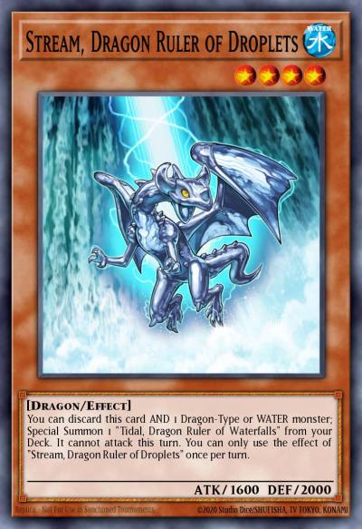 Stream Dragon Ruler of Droplets Secret Rare BLMM-EN122 Battles of Legend Monster Mayhem Yugioh card