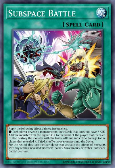 Subspace Battle Common BLZD-EN100 Blazing Dominion Yugioh card