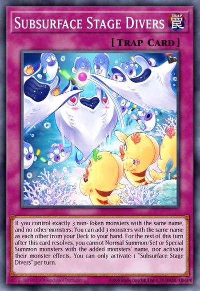Subsurface Stage Divers Common MP19-EN215 2019 Gold Sarcophagus Tin Mega Pack Yugioh card