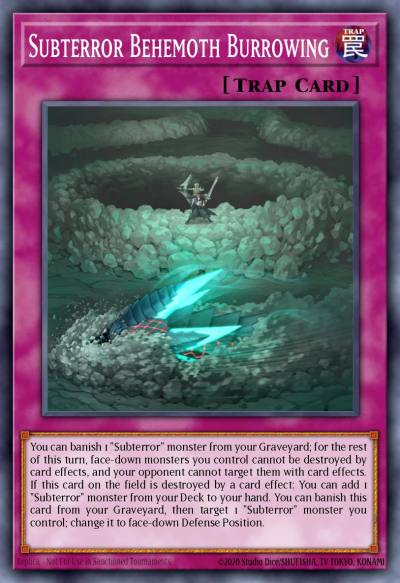 Subterror Behemoth Burrowing Rare INOV-EN085 Invasion Vengeance Yugioh card