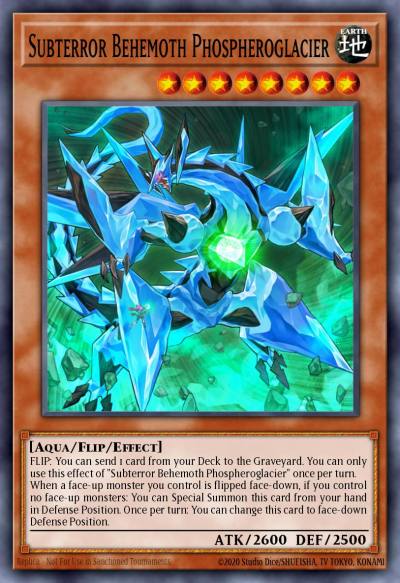 Subterror Behemoth Phospheroglacier Common MACR-EN083 Maximum Crisis Yugioh card