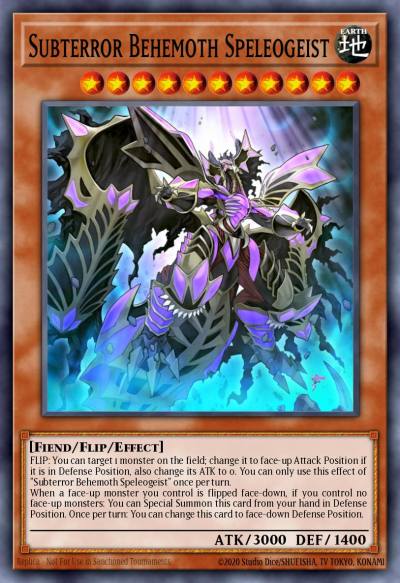 Subterror Behemoth Speleogeist Common MACR-EN084 Maximum Crisis Yugioh card