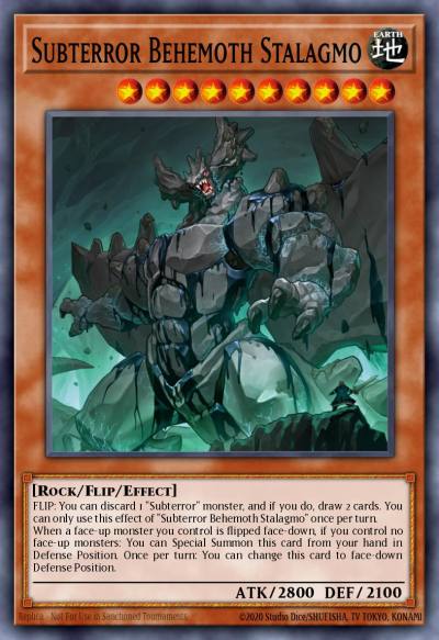 Subterror Behemoth Stalagmo Ultra Rare TDIL-EN084 The Dark Illusion Yugioh card