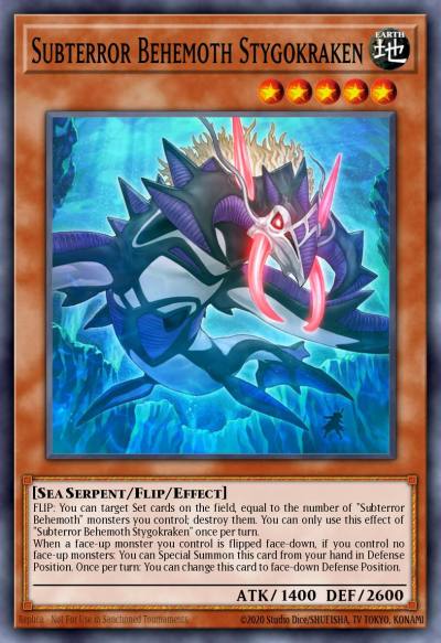 Subterror Behemoth Stygokraken Super Rare INOV-EN083 Invasion Vengeance Yugioh card