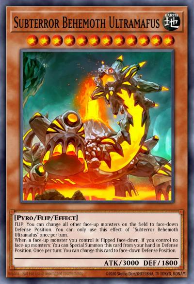Subterror Behemoth Ultramafus Ultra Rare INOV-EN084 Invasion Vengeance Yugioh card