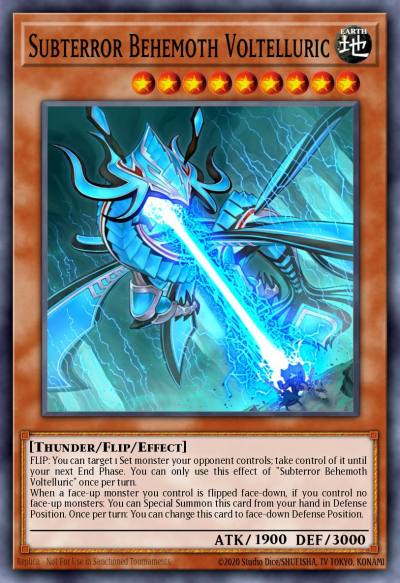 Subterror Behemoth Voltelluric Rare RATE-EN084 Raging Tempest Yugioh card