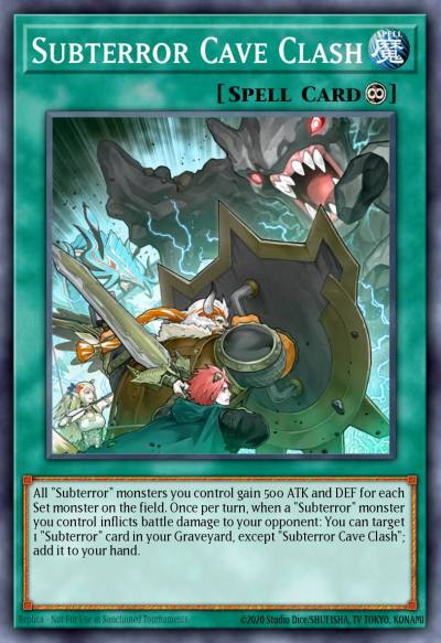 Subterror Cave Clash Super Rare RATE-EN085 Raging Tempest Yugioh card