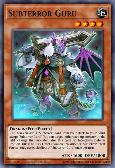 Subterror Guru Rare MP20-EN047 2020 Tin of Lost Memories Mega Pack Yugioh card