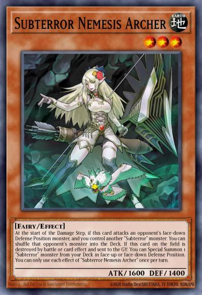 Subterror Nemesis Archer Secret Rare INOV-EN082 Invasion Vengeance Yugioh card