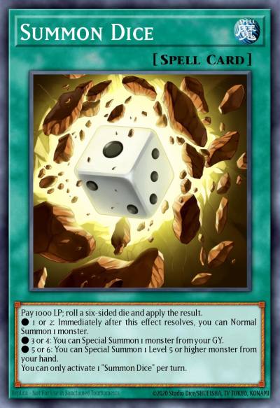 Summon Dice Ultra Rare BLRR-EN002 Battles of Legend Relentless Revenge Yugioh card