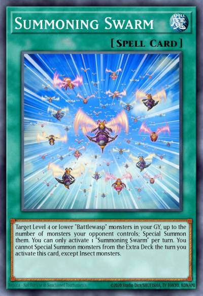 Summoning Swarm Ultra Rare BLHR-EN040 Battles of Legend Heros Revenge Yugioh card