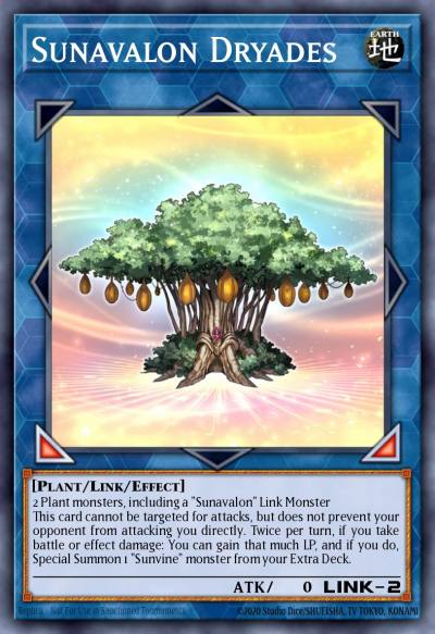 Sunavalon Dryades Ultra Rare GFTP-EN019 Ghosts From the Past Yugioh card