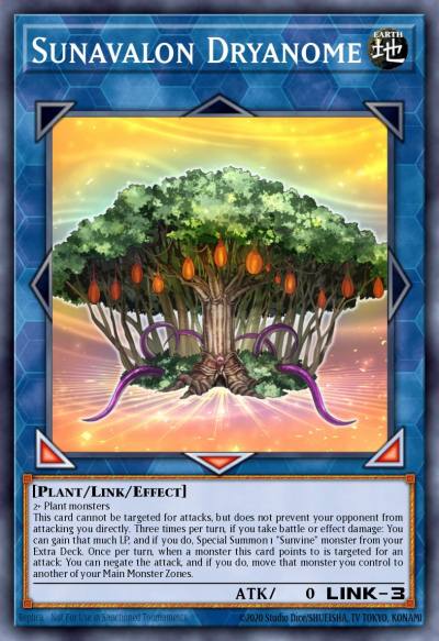 Sunavalon Dryanome Ultra Rare GFTP-EN020 Ghosts From the Past Yugioh card