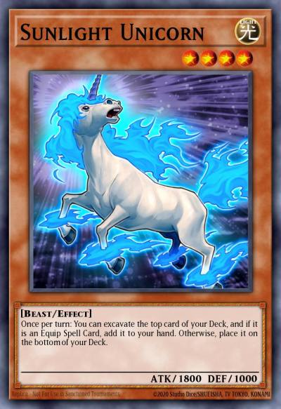 Sunlight Unicorn Common ANPR-EN003 Ancient Prophecy Yugioh card