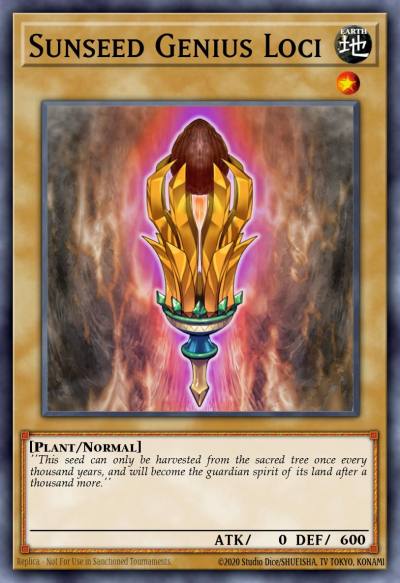 Sunseed Genius Loci Ultra Rare GFTP-EN014 Ghosts From the Past Yugioh card