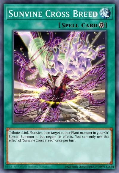 Sunvine Cross Breed Super Rare MP22-EN116 2022 Tin of the Pharaohs Gods Yugioh card