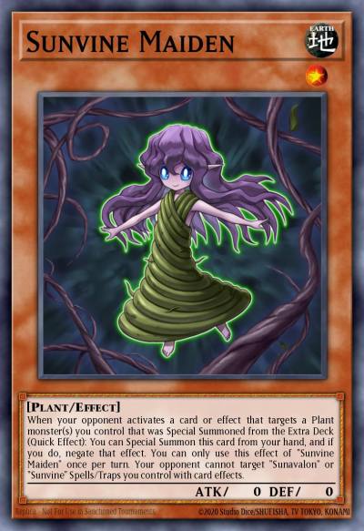Sunvine Maiden Ultra Rare GFTP-EN015 Ghosts From the Past Yugioh card