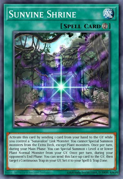 Sunvine Shrine Ultra Rare GFTP-EN025 Ghosts From the Past Yugioh card