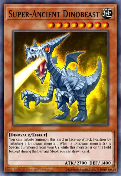 Super-Ancient Dinobeast Common SR04-EN007 Dinosmashers Fury Structure Deck Yugioh card