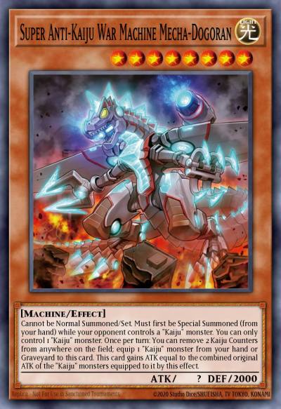 Super Anti-Kaiju War Machine Mecha-Dogoran Rare MP17-EN047 2017 Mega-Tin Mega Pack Yugioh card