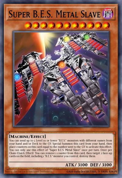 Super BES Metal Slave Yugioh card