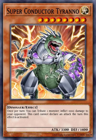Super Conductor Tyranno Mosaic Rare BP02-EN046 Battle Pack 2 War of the Giants Yugioh card