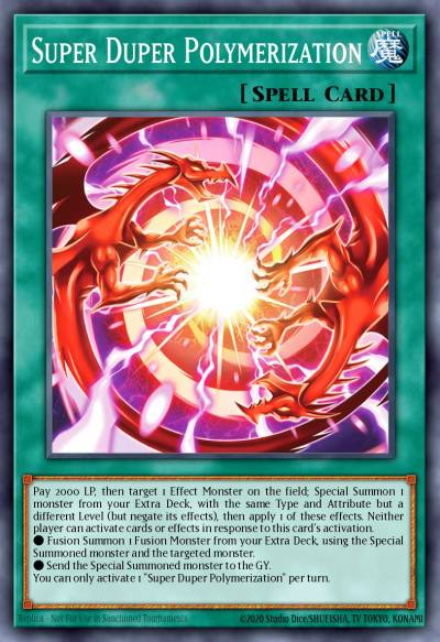 Super Duper Polymerization Super Rare BLZD-EN069 Blazing Dominion Yugioh card