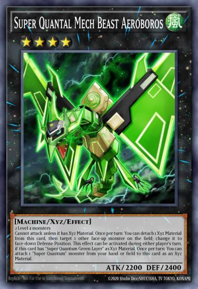 Super Quantal Mech Beast Aeroboros Super Rare WIRA-EN035 Wing Raiders Yugioh card