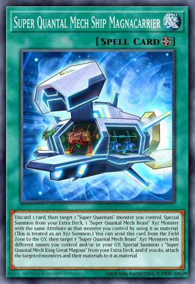 Super Quantal Mech Ship Magnacarrier Common OP10-EN023 OTS Tournament Pack 10 Yugioh card