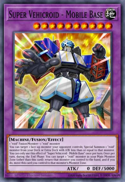 Super Vehicroid - Mobile Base Super Rare LEDU-EN030 Legendary Duelists Yugioh card