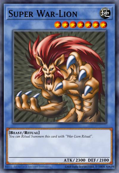 Super War-Lion Secret Rare PP02-EN001 Premium Pack 2 (TCG) Yugioh card