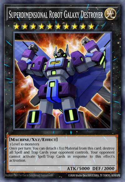 Superdimensional Robot Galaxy Destroyer Rare CRBR-EN043 Crossover Breakers Yugioh card
