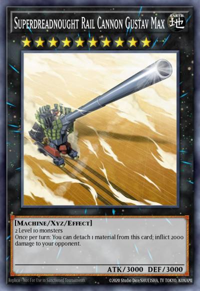 Superdreadnought Rail Cannon Gustav Max Super Rare CT10-EN007 2013 Collectible Tins Wave 1 Yugioh card