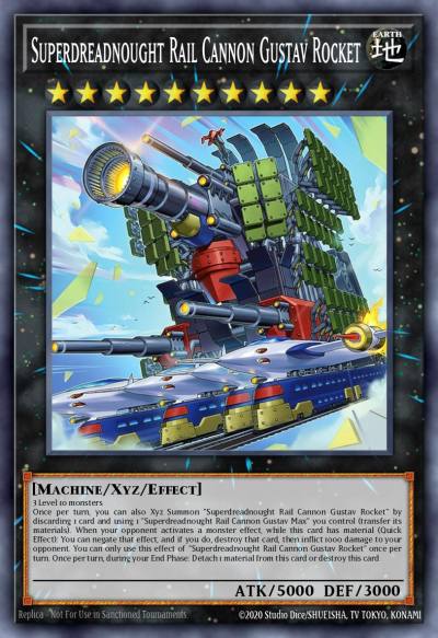 Superdreadnought Rail Cannon Gustav Rocket Starlight Rare BLZD-EN043 Blazing Dominion Yugioh card