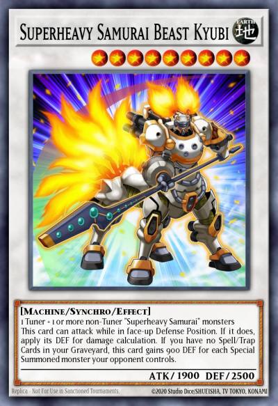 Superheavy Samurai Beast Kyubi Rare BOSH-EN048 Breakers of Shadow Yugioh card
