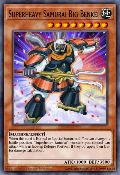 Superheavy Samurai Big Benkei Rare MP15-EN069 2015 Mega-Tin Mega Pack Yugioh card