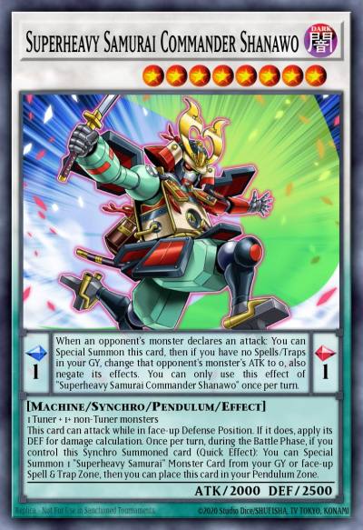 Superheavy Samurai Commander Shanawo Super Rare CYAC-EN040 Cyberstorm Access Yugioh card