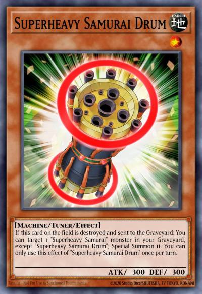 Superheavy Samurai Drum Common MP16-EN110 2016 Mega-Tin Mega Pack Yugioh card