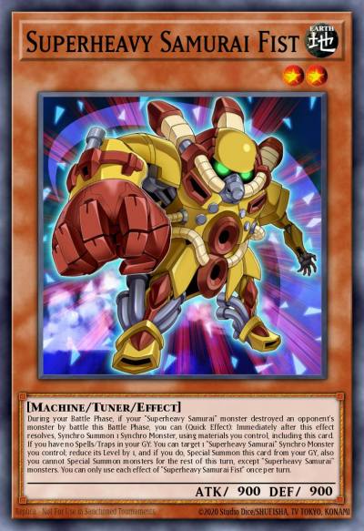Superheavy Samurai Fist Ultra Rare BLLR-EN010 Battles of Legend Lights Revenge Yugioh card