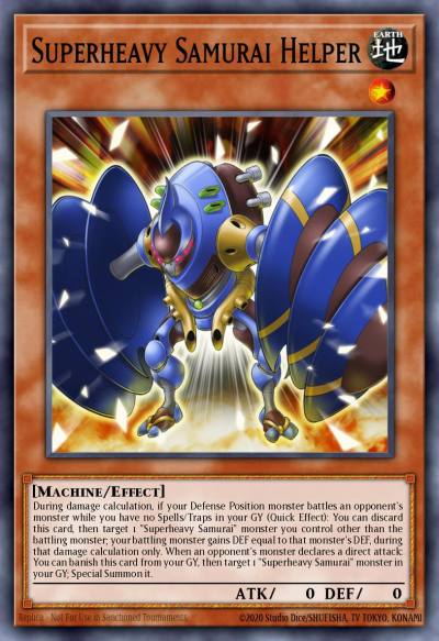 Superheavy Samurai Helper Ultra Rare BLLR-EN009 Battles of Legend Lights Revenge Yugioh card