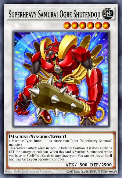 Superheavy Samurai Ogre Shutendoji Super Rare CORE-EN094 Clash of Rebellions Yugioh card