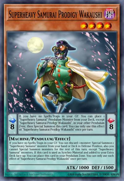 Superheavy Samurai Prodigy Wakaushi Prismatic Secret Rare MP24-EN076 25th Anniversary Tin Dueling Mirrors Yugioh card