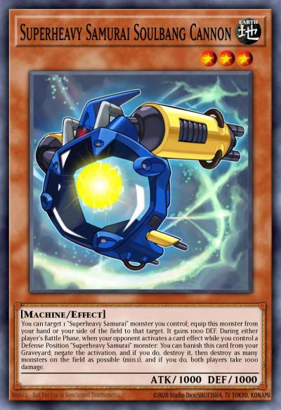 Superheavy Samurai Soulbang Cannon Common MP15-EN137 2015 Mega-Tin Mega Pack Yugioh card