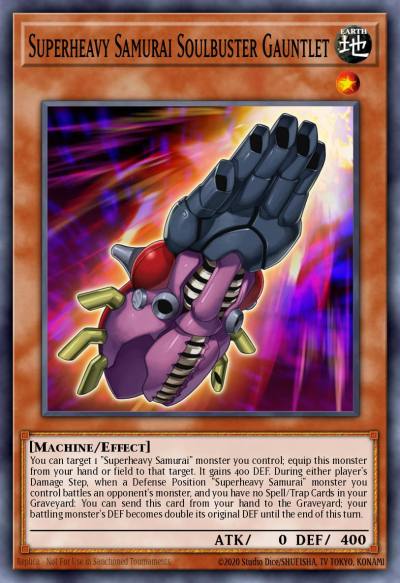Superheavy Samurai Soulbuster Gauntlet Common MP16-EN008 2016 Mega-Tin Mega Pack Yugioh card