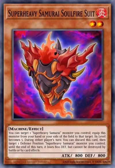 Superheavy Samurai Soulfire Suit Common MP15-EN134 2015 Mega-Tin Mega Pack Yugioh card