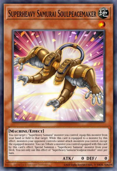 Superheavy Samurai Soulpeacemaker Rare MP17-EN134 2017 Mega-Tin Mega Pack Yugioh card
