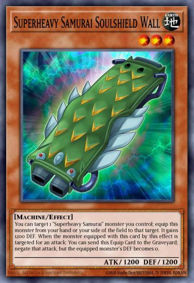 Superheavy Samurai Soulshield Wall Common MP15-EN135 2015 Mega-Tin Mega Pack Yugioh card