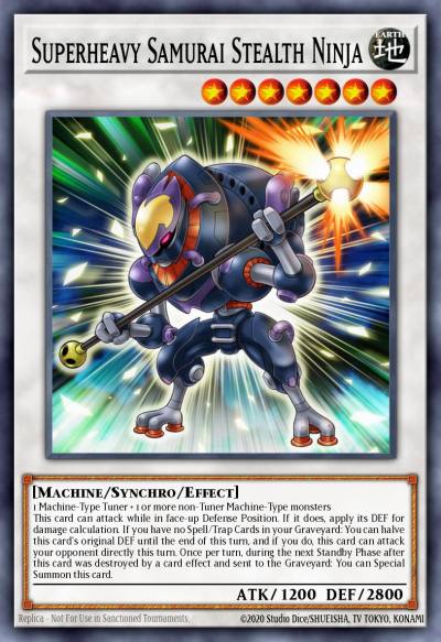 Superheavy Samurai Stealth Ninja Rare MP17-EN203 2017 Mega-Tin Mega Pack Yugioh card