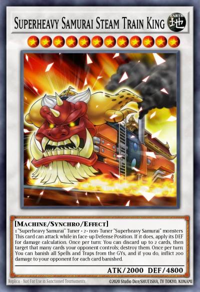 Superheavy Samurai Steam Train King Ultra Rare BLLR-EN011 Battles of Legend Lights Revenge Yugioh card